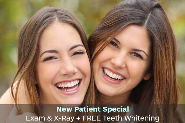 New Patient Special - Exam &  FREE Teeth Whitening